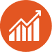 pictogramme financier orange